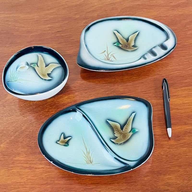 Set de Porcelana Japonesa "Le Canard" con Diseño de Patos