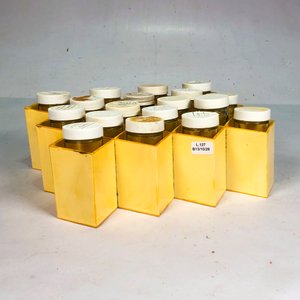 Juego de 18 Frascos para Especias con Soporte Amarillo - imagen 2