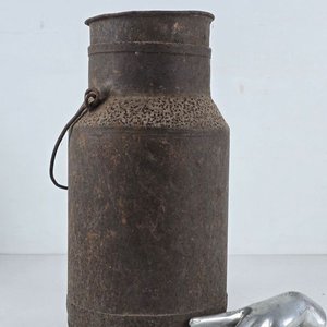 Lote anterior: Tacho Lechero Antiguo de Hierro Oxidado con Asa