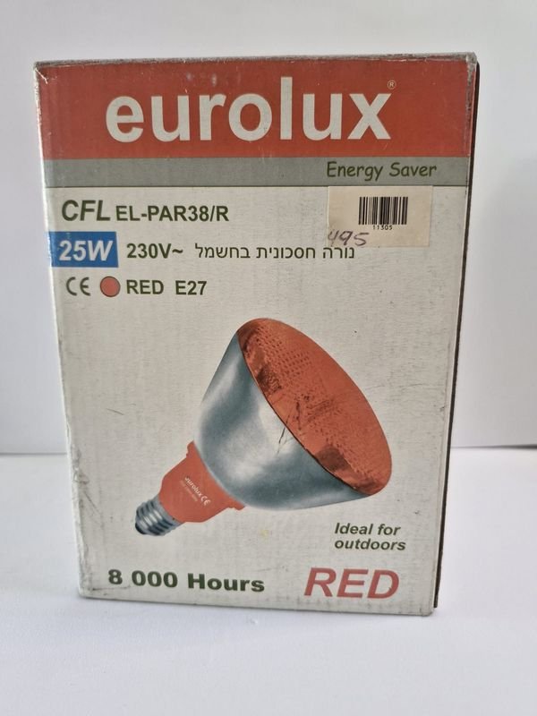 Lote siguiente: Lámpara EUROLUX 25W REd, 8000 horas