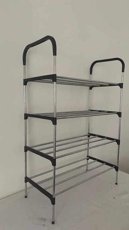 Zapatera de metal con estanterías ajustables - imagen 3