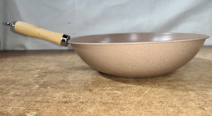 Sarten Wok Esmaltado de Mango Madera 30cm, Nuevo y de Excelente Calidad - imagen 3