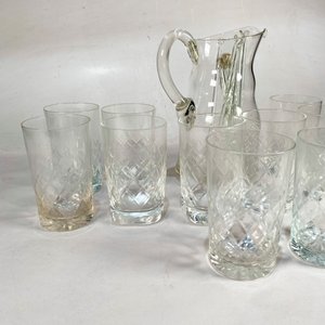Juego de 16 Vasos Hialinos para Postre con Jarra - imagen 4