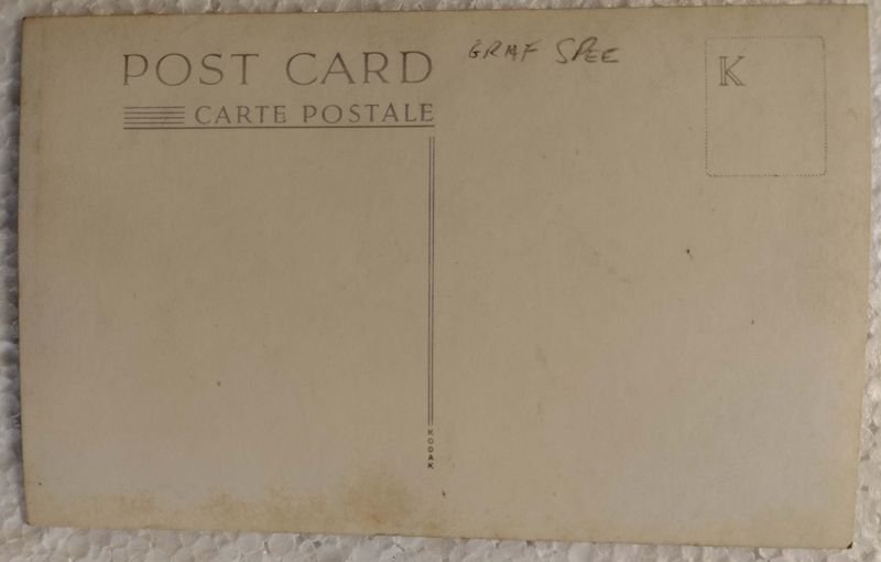 Tarjeta postal fotográfica de la Batalla del Río de la Plata - imagen 2