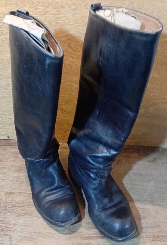 Botas de cuero caña alta para mujer - imagen 4