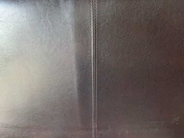Respaldo de Cama Sommier de 1 Plaza en Cuerina Marrón Oscuro - imagen 1