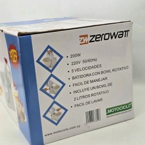 Batidora Zerowatt con Bowl Rotativo Modelo 500264 Nueva - imagen 5