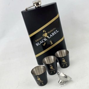 Set de Petaca y Vasos Johnnie Walker Black Label - imagen 2