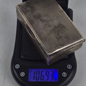 Antigua Caja Inglesa de Plata 925 con Grabados y Interior Forrado - imagen 6