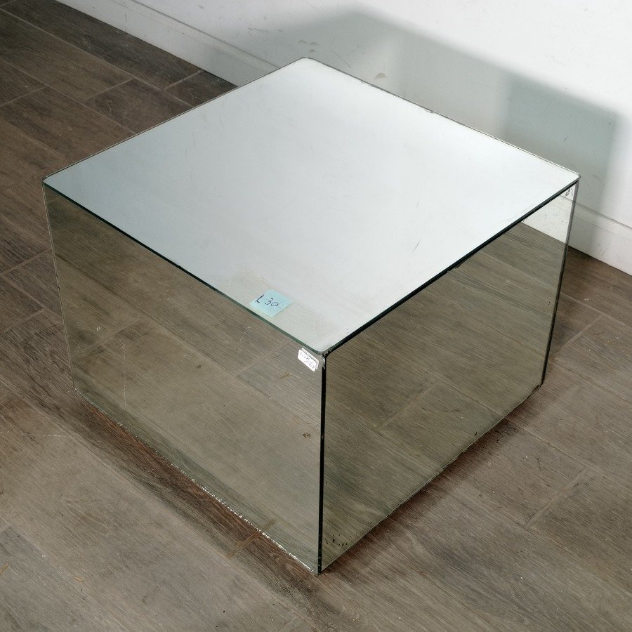 Mesita ratona con forma de cubo con espejos - imagen 3