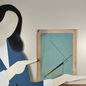 Serigrafía de María Freire sobre cartulina, con detalles de época - imagen 9