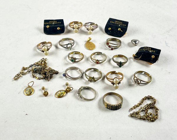 Lote de Joyas: Anillos, Cadenas y Caravanas - imagen 1