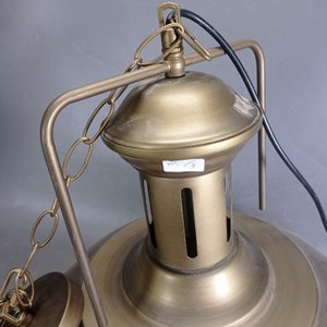 Plafón de Techo Diseño Bronceado con Cadena - 40cm Diámetro - imagen 4