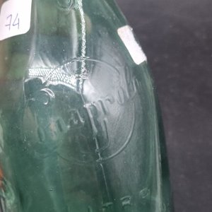 Botella Antigua de Vidrio Verde "Conaprole" 1 Litro - imagen 3