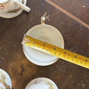 Juego de Té de Porcelana con Dragón: 2 Teteras, Azucarera, 6 Tazas y 6 Platos - imagen 6