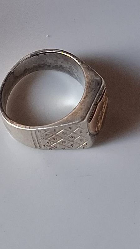 Anillo de Oro y Plata con Escudo Nacional - imagen 2