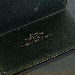 Par de Sujeta Libros Vintage de Cuero Permo Americano - New York - imagen 2