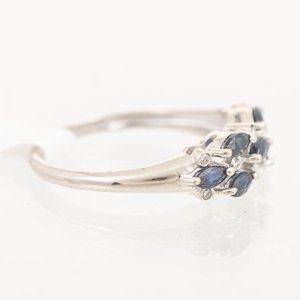 Anillo Oro 18k con Zafiros y Brillantes - imagen 2