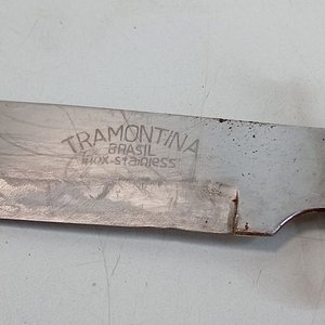 Cuchillo de Caza Tramontina Hoja Inoxidable con Vaina de Cuero Labrada - imagen 3