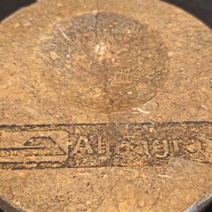 Antiguo Tintero de Escritorio con Abrecartas y Pisa Papel en Mármol Jaspeado - imagen 7
