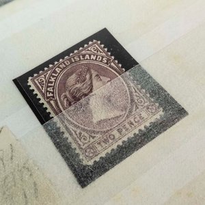Sello Falkland Islands N°11 Conmemorativo Reina Victoria 1891 - imagen 2