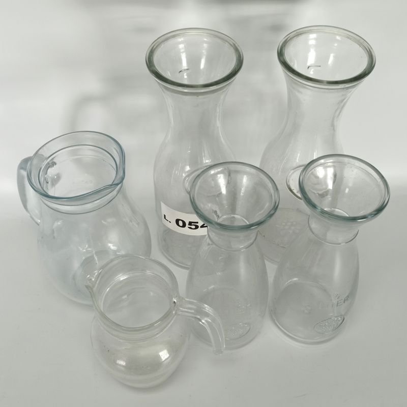 Seis piezas de vidrio transparente para vino - imagen 2