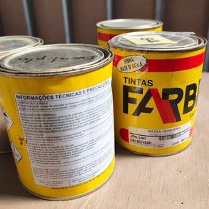 Lote de 4 Latas de Masilla Coloreada Farben Eucalipto, Imbuia y Cerejeira - imagen 4