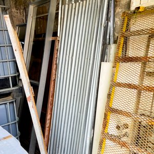 Seis Chapas Canalinas Metálicas para Construcción - imagen 2