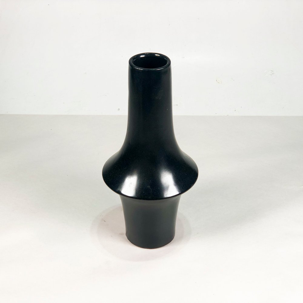 Vaso en loza negra de 33 cm - imagen 1
