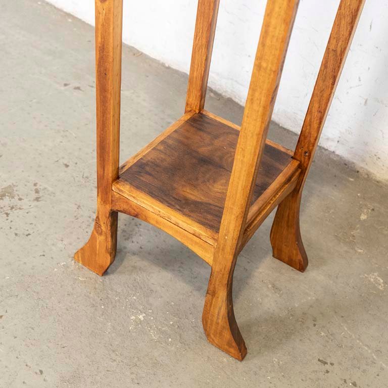 Pedestal de madera estilo art nouveau en buen estado - imagen 3