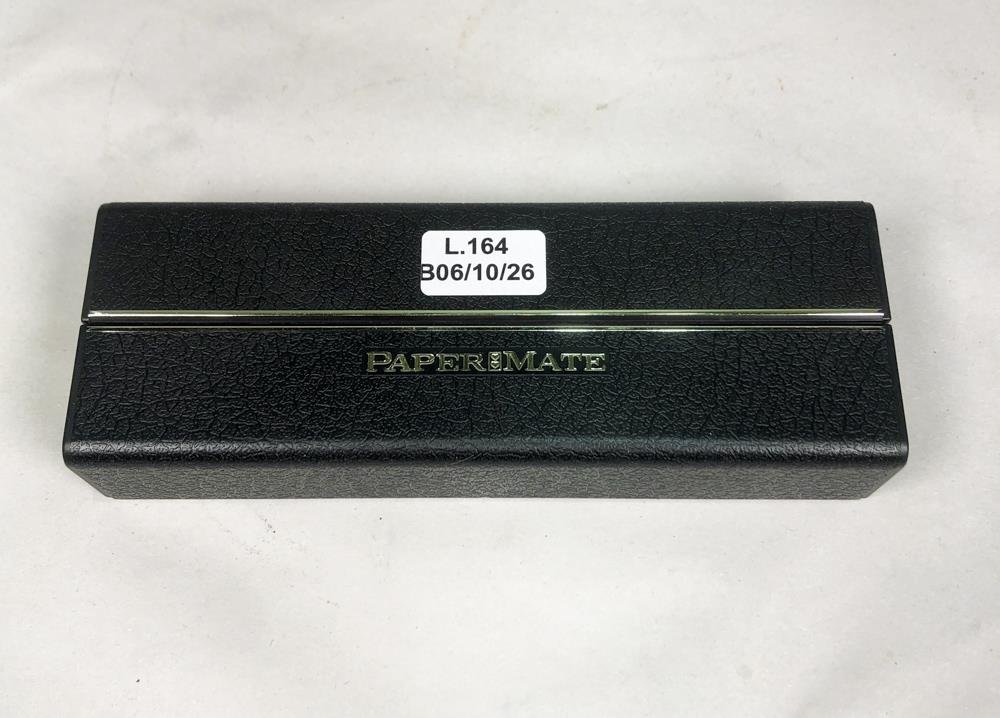 Lapicera Papermate Negra en Estuche Abatible Original