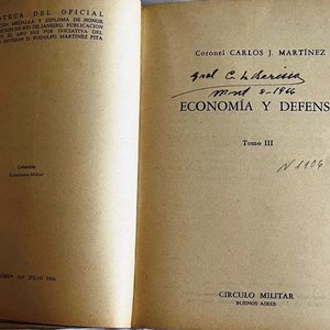Libro Economía y Defensa Tomo III - Carlos J. Martínez - Circulo Militar - imagen 2