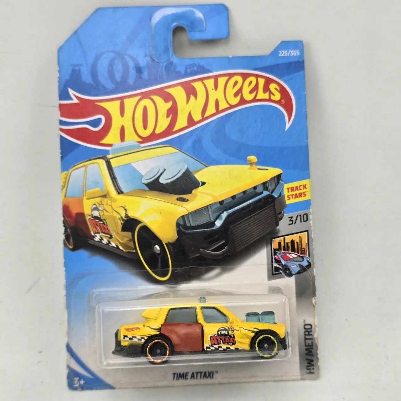 Hot Wheels Time Attaxi Amarillo y Marrón