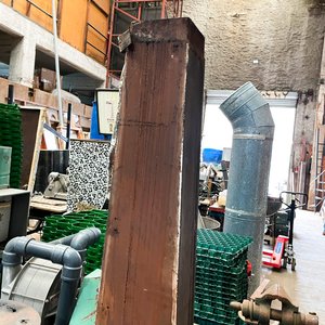 Estufa Antigua de Hierro con Ducto y Veleta - imagen 6