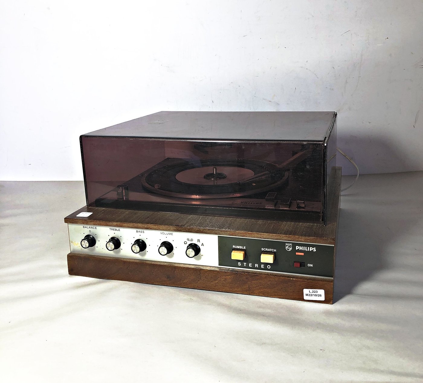 Equipo de Audio Philips con Tocadiscos Vintage