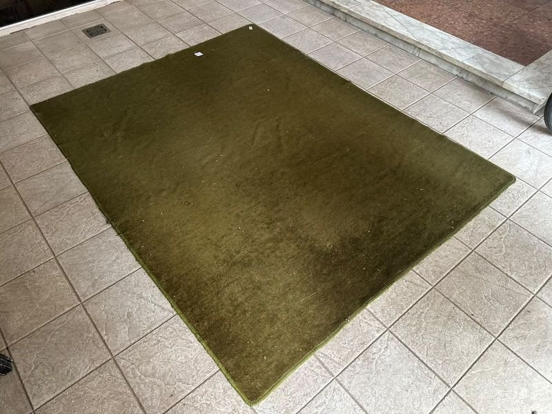 Alfombra Verde Rectangular 1.80x2.30 Metros