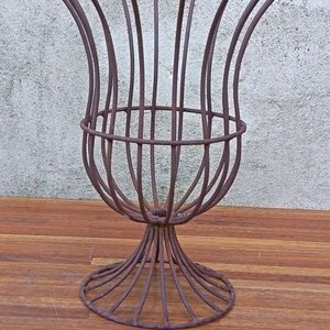 Juego de 2 Porta Macetas de Hierro Forjado Estilo Vintage - imagen 2