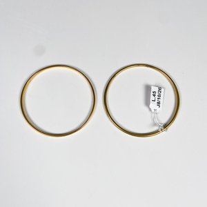 Par de Esclavas Doradas Enchapadas - imagen 1