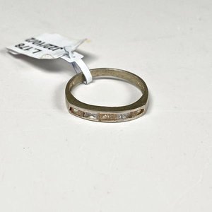 Anillo de Plata con Piedras Talla Rectangular - imagen 1