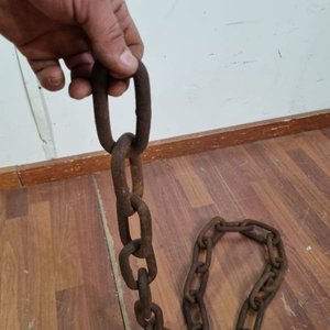 Lote de Cadenas de Hierro con Pátina de Óxido - Uso Rural o Decoración Rústica - imagen 3