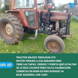 Lote anterior: Tractor Massey Ferguson 575 Usado