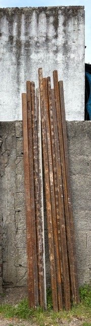 10 Caños Metálicos de 3 Metros y 5x5 cm