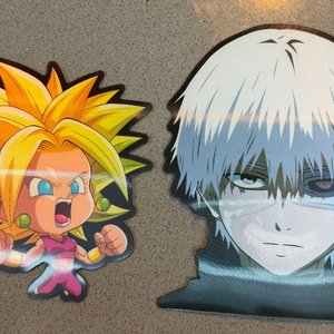 Lote siguiente: Stickers de Personajes Anime: Caulifla y Kaneki Ken