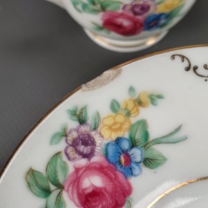Juego de Café Japonés "Jyoto" con Cafetera, Azucarero, Lechera y 5 Dúos de Taza y Plato - imagen 5