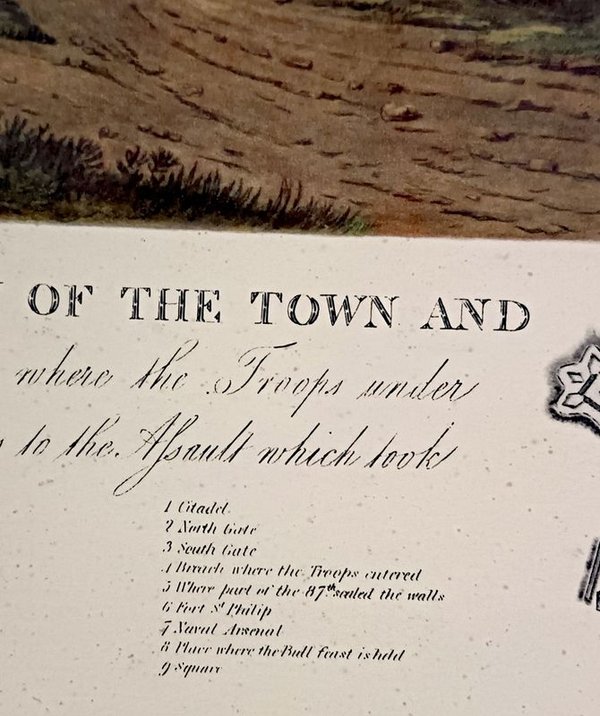 Lámina de la ciudad y puerto de Montevideo - año 1807 - imagen 3