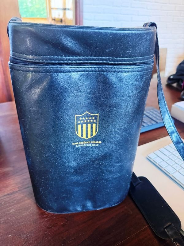 Mochila de cuero de Peñarol