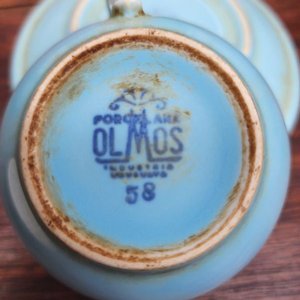 Juego de Tazas y Platos Olmos Porcelana Azul - imagen 2