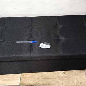 Baúl Plegable Capitaneado Negro de Tela - imagen 3