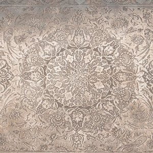 Bandeja Rectangular de Plata Antigua con Grabados Florales - imagen 2