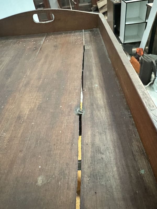 Mesa Auxiliar De Madera - Tabla de madera antigua con diseño clásico - imagen 15